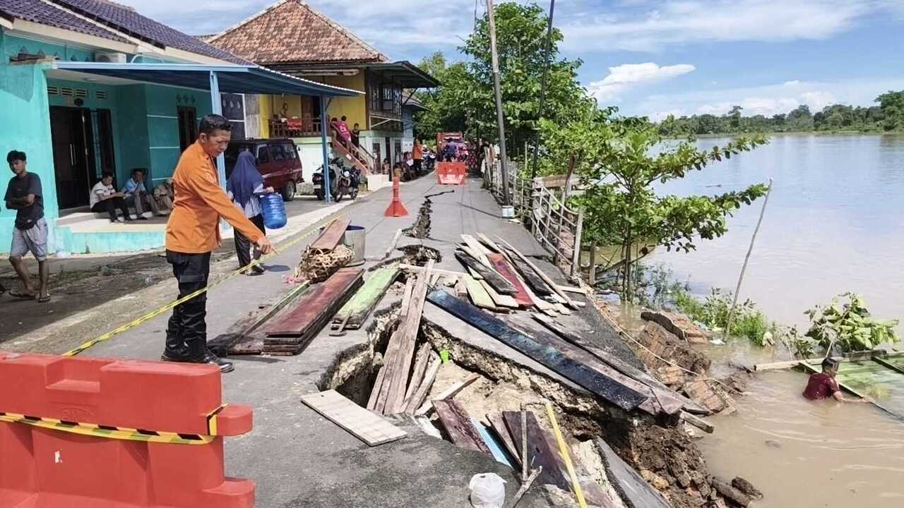 BPBD MUBA : Kegiatan Kaji Cepat Bencana Tanah Longsor di Sekayu
